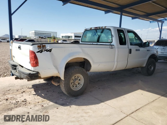 2001 Ford F-250 with VIN 3FTNX21L21MA60236, listed as a Copart auction lot 74987434 with 147,175 mi miles and Salvage title. Bid and sale history available at DreamBid. Image 3.