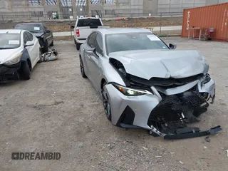 2024 Lexus IS 350 F Sport with VIN JTHGZ1B26R5072294, listed as a IAAI auction lot 42527599 with 11,440 mi miles and . Bid and sale history available at DreamBid. Image 1.
