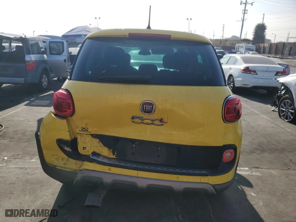 2014 FIAT 500L Trekking with VIN ZFBCFADH2EZ010973, listed as a Copart auction lot 85770304 with 66,861 mi miles and Salvage Title. Bid and sale history available at carsss.com. Image 6.