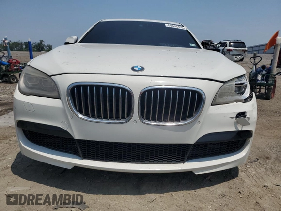 2013 BMW 7 Series 750Li with VIN WBAYE8C55DD133309, listed as a Copart auction lot 60656455 with 182,562 mi miles and Salvage title. Bid and sale history available at DreamBid. Image 5.