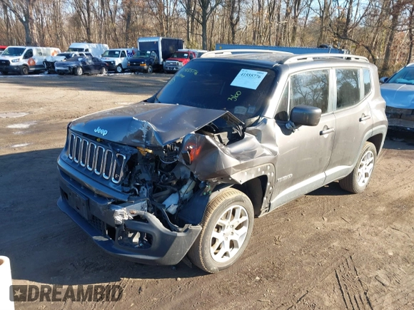 2016 Jeep Renegade Latitude with VIN ZACCJBBT4GPD61037, listed as a IAAI auction lot 41555776 with 89,753 mi miles. Bid and sale history available at carsss.com. Image 6.