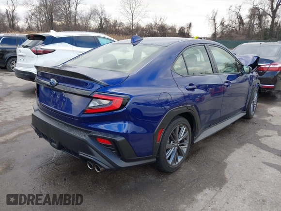 2023 Subaru WRX with VIN JF1VBAA65P9804590, listed as a IAAI auction lot 41575180 with 10,703 mi miles and . Bid and sale history available at DreamBid. Image 4.