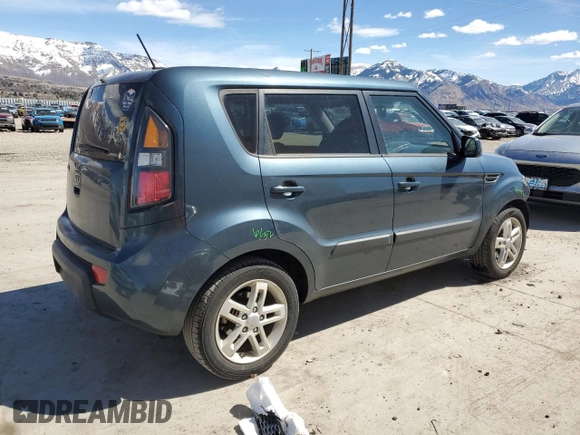 2011 Kia Soul + with VIN KNDJT2A2XB7249309, listed as a Copart auction lot 50217005 with 108,184 mi miles and Salvage Title. Bid and sale history available at carsss.com. Image 3.