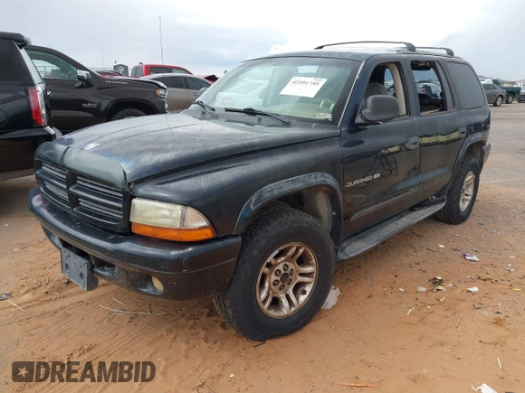 2001 Dodge Durango with VIN 1B4HS28ZX1F599156, listed as a IAAI auction lot 42591755 with 221,802 mi miles and . Bid and sale history available at DreamBid. Image 2.