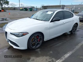 2022 Alfa Romeo Giulia Veloce with VIN ZARFAMBN9N7666124, listed as a IAAI auction lot 41583505 with 38,957 mi miles. Bid and sale history available at carsss.com. Image 17.