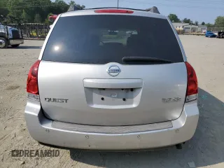 2004 Nissan Quest SE with VIN 5N1BV28U24N312919, listed as a Copart auction lot 65559584 with 0 mi miles and Clean Title. Bid and sale history available at carsss.com. Image 6.