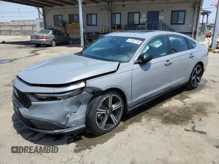 2024 Honda Accord Sport with VIN 1HGCY2F57RA001983, listed as a Copart auction lot 57445715 with 21,382 mi miles and Salvage title. Bid and sale history available at DreamBid. Image 1.