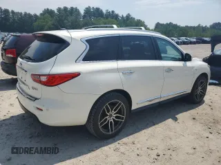 2014 Infiniti QX60 with VIN 5N1AL0MM0EC538966, listed as a Copart auction lot 60871735 with 99,479 mi miles and Salvage title. Bid and sale history available at DreamBid. Image 3.