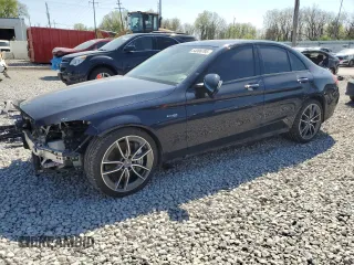2020 Mercedes-Benz C 43 AMG with VIN 55SWF6EB4LU323896, listed as a Copart auction lot 54006795 with 77,747 mi miles and Salvage Title. Bid and sale history available at carsss.com. Image 1.