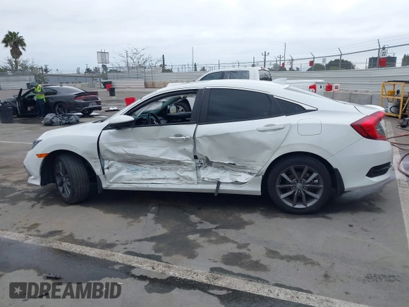 2019 Honda Civic Sedan EX with VIN 19XFC1F38KE210039, listed as a IAAI auction lot 41870809 with 23,391 mi miles. Bid and sale history available at carsss.com. Image 14.