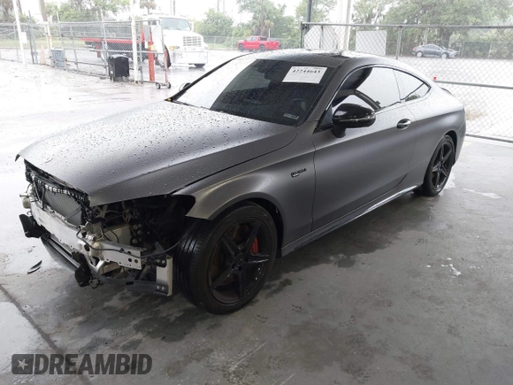 2017 Mercedes-Benz C 43 AMG with VIN WDDWJ6EB0HF451593, listed as a IAAI auction lot 42244643 with 65,745 mi miles and . Bid and sale history available at DreamBid. Image 17.