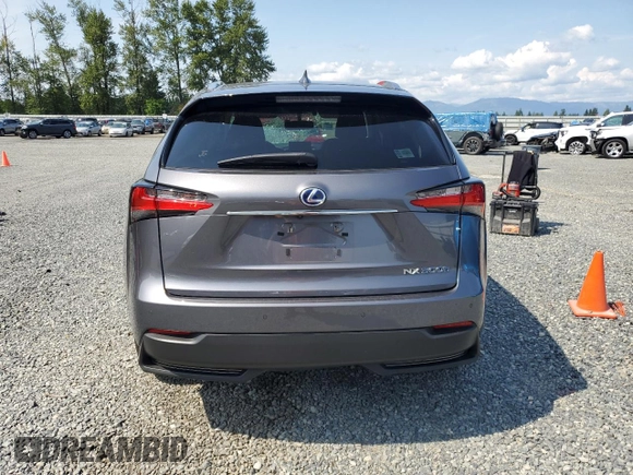 2017 Lexus NX 300h with VIN JTJBJRBZ1H2066494, listed as a Copart auction lot 61960475 with 34,428 mi miles and Salvage title. Bid and sale history available at DreamBid. Image 6.