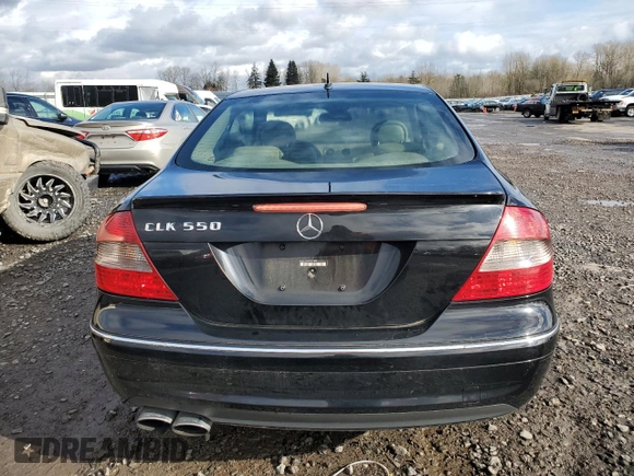2007 Mercedes-Benz CLK-Class 5.5L with VIN WDBTJ72H07F214885, listed as a Copart auction lot 45530535 with 118,548 mi miles and Clean Title. Bid and sale history available at carsss.com. Image 6.