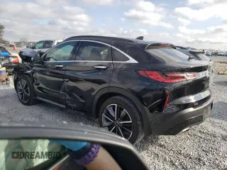 2024 Infiniti QX55 Essential with VIN 3PCAJ5KRXRF108182, listed as a Copart auction lot 44345325 with 15,090 mi miles and Salvage Title. Bid and sale history available at DreamBid. Image 2.