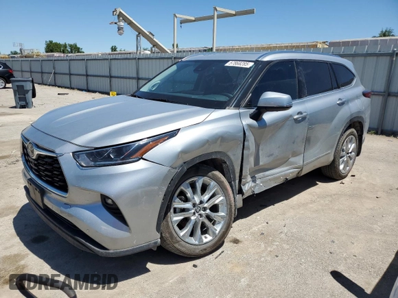 2021 Toyota Highlander Limited z VIN 5TDDZRBHXMS528551, wystawiony jako Copart lot #57868285 z przebiegiem 65 948 mil mil oraz Szkoda całkowita • Salvage title. Historia ofert i sprzedaży dostępna na DreamBid. Obrazek 1.