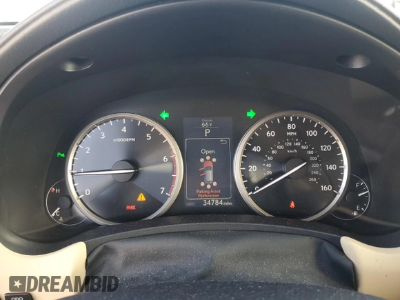 2015 Lexus NX 200t with VIN JTJYARBZXF2005295, listed as a Copart auction lot 64029755 with 34,784 mi miles and Salvage title. Bid and sale history available at DreamBid. Image 9.