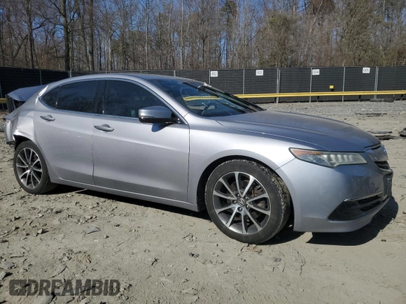 2015 Acura TLX V6 with VIN 19UUB2F32FA017038, listed as a Copart auction lot 48926725 with 182,164 mi miles and Salvage Title. Bid and sale history available at carsss.com. Image 4.