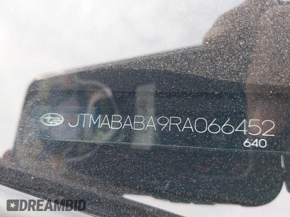 2024 Subaru Solterra Limited with VIN JTMABABA9RA066452, listed as a IAAI auction lot 42063068 with 6,029 mi miles and . Bid and sale history available at DreamBid. Image 9.