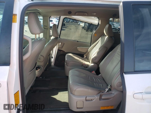 2013 Toyota Sienna XLE with VIN 5TDDK3DC2DS062598, listed as a Copart auction lot 50026545 with 130,719 mi miles and Salvage Title. Bid and sale history available at DreamBid. Image 12.