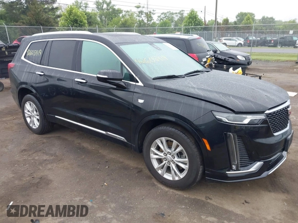 2024 Cadillac XT6 AWD Luxury with VIN 1GYKPBR45RZ750986, listed as a IAAI auction lot 42605419 with 50,929 mi miles and . Bid and sale history available at DreamBid. Image 1.