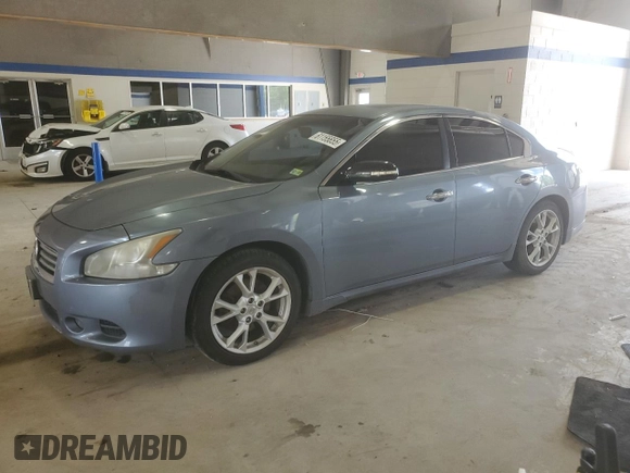 2012 Nissan Maxima SV with VIN 1N4AA5AP9CC813100, listed as a Copart auction lot 61155655 with 182,200 mi miles and Salvage title. Bid and sale history available at DreamBid. Image 1.