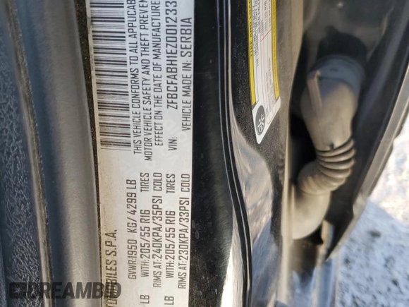 2014 FIAT 500L Easy with VIN ZFBCFABH1EZ001233, listed as a Copart auction lot 87961715 with 88,648 mi miles and Salvage Title. Bid and sale history available at DreamBid. Image 12.