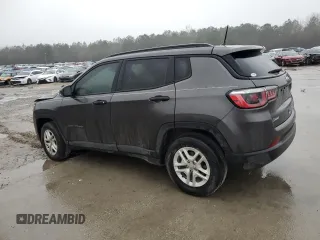 2018 Jeep Compass Sport with VIN 3C4NJCABXJT204510, listed as a Copart auction lot 44560695 with 100,927 mi miles and Salvage Title. Bid and sale history available at carsss.com. Image 2.