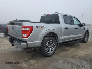 2021 Ford F-150 XL with VIN 1FTEW1C8XMKE55072, listed as a Copart auction lot 46501685 with 82,833 mi miles and Salvage title. Bid and sale history available at DreamBid. Image 3.