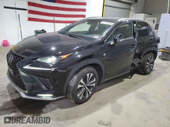 2021 Lexus NX 300 F Sport z VIN JTJSARDZ3M2262119, wystawiony jako Copart lot #57964505 z przebiegiem 48 370 mil mil oraz Szkoda całkowita • Salvage title. Historia ofert i sprzedaży dostępna na DreamBid. Obrazek 1.