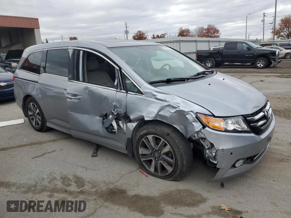 2016 Honda Odyssey Touring Elite with VIN 5FNRL5H99GB060952, listed as a Copart auction lot 78025674 with 139,964 mi miles and Salvage Title. Bid and sale history available at DreamBid. Image 4.