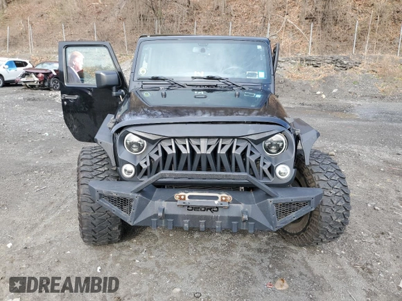 2017 Jeep Wrangler Sport with VIN 1C4AJWAG8HL569835, listed as a Copart auction lot 52822585 with 46,023 mi miles and Salvage Title. Bid and sale history available at DreamBid. Image 5.