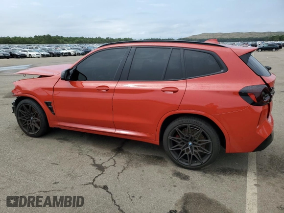 2022 BMW X3 M with VIN 5YM13EC00N9K53625, listed as a Copart auction lot 59045903 with 0 mi miles. Bid and sale history available at carsss.com. Image 2.