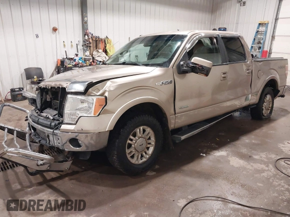 2012 Ford F-150 XL with VIN 1FTFW1ET9CFA04969, listed as a IAAI auction lot 41650332 with 154,654 mi miles and . Bid and sale history available at DreamBid. Image 2.