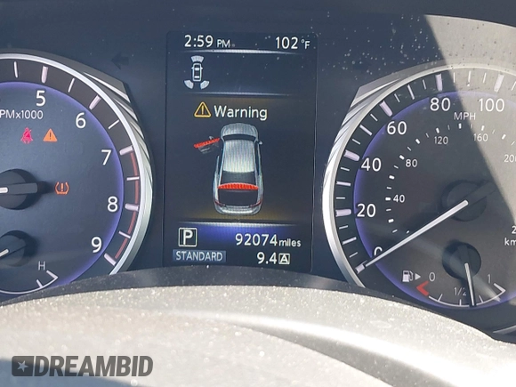 2017 Infiniti Q50 Sport z VIN JN1EV7APXHM731683, wystawiony jako IAAI lot #42372691 z przebiegiem 92 074 mil mil oraz . Historia ofert i sprzedaży dostępna na DreamBid. Obrazek 15.