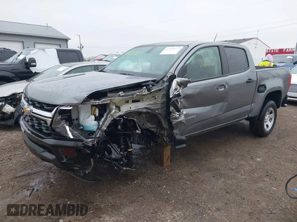 2021 Chevrolet Colorado 2WD Work Truck with VIN 1GCGSBEA6M1278097, listed as a IAAI auction lot 42010677 with 20,288 mi miles and . Bid and sale history available at DreamBid. Image 18.