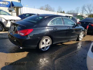 2015 Mercedes-Benz CLA 250 with VIN WDDSJ4GB0FN174009, listed as a Copart auction lot 81372013 with 14,483 mi miles and . Bid and sale history available at DreamBid. Image 3.
