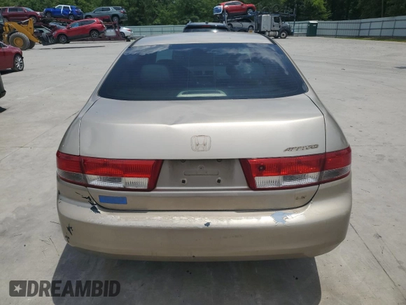 2003 Honda Accord LX with VIN 1HGCM56363A064852, listed as a Copart auction lot 60415245 with 288,685 mi miles and Salvage title. Bid and sale history available at DreamBid. Image 6.