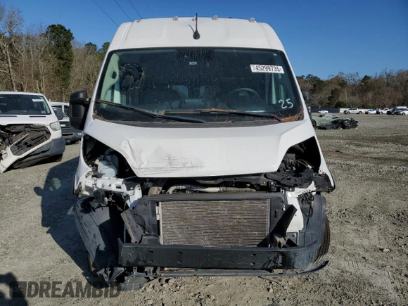 2023 Ram ProMaster Cargo with VIN 3C6LRVDG4PE545506, listed as a Copart auction lot 45299735 with 16,783 mi miles and Salvage Title. Bid and sale history available at carsss.com. Image 5.