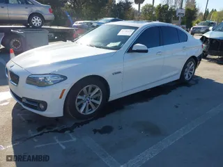 2015 BMW 5 Series 528i with VIN WBA5A5C5XFD523340, listed as a IAAI auction lot 41756131 with 97,719 mi miles. Bid and sale history available at carsss.com. Image 2.