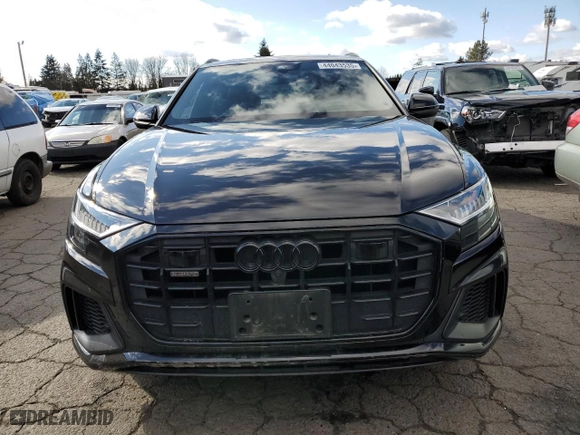 2020 Audi Q8 Prestige with VIN WA1FVAF18LD010042, listed as a Copart auction lot 44043535 with 36257 miles and Salvage Title. Bid and sale history available at carsss.com. Image 5.