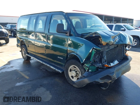 2005 Chevrolet Express Passenger z VIN 1GAGG25V251242079, wystawiony jako IAAI lot #41353852 z przebiegiem 193 081 mil mil oraz . Historia ofert i sprzedaży dostępna na DreamBid. Obrazek 1.