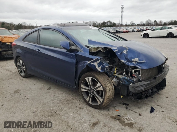 2013 Hyundai Elantra Coupe SE with VIN KMHDH6AE2DU011809, listed as a Copart auction lot 47988945 with 157,813 mi miles and Salvage Title. Bid and sale history available at carsss.com. Image 4.
