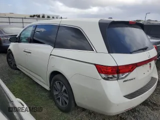 2016 Honda Odyssey Touring Elite with VIN 5FNRL5H93GB045542, listed as a Copart auction lot 46195125 with 157,897 mi miles and Salvage title. Bid and sale history available at DreamBid. Image 2.