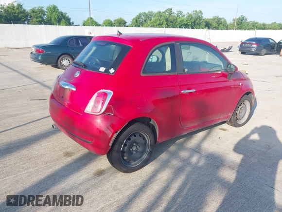 2012 FIAT 500 Pop with VIN 3C3CFFAR2CT330360, listed as a IAAI auction lot 42732029 with 182,674 mi miles and . Bid and sale history available at DreamBid. Image 4.