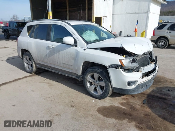 2015 Jeep Compass High Altitude Edition with VIN 1C4NJDEB9FD396239, listed as a IAAI auction lot 41451090 with 86,826 mi miles. Bid and sale history available at carsss.com. Image 1.