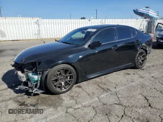 2008 Lexus IS F with VIN JTHBP262885001225, listed as a Copart auction lot 89143875 with 169,477 mi miles and Salvage Title. Bid and sale history available at carsss.com. Image 1.