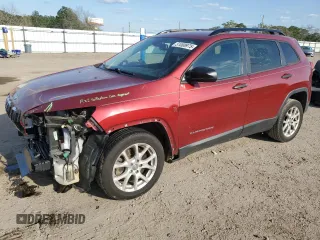 2016 Jeep Cherokee Sport z VIN 1C4PJLABXGW258322, wystawiony jako Copart lot #51008975 z przebiegiem 128 865 mil mil oraz Szkoda całkowita • Salvage title. Historia ofert i sprzedaży dostępna na DreamBid. Obrazek 1.