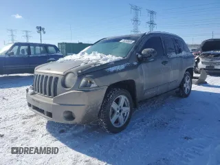 2008 Jeep Compass Sport with VIN 1J8FF47W38D691452, listed as a Copart auction lot 45250605 with 187,442 mi miles and Salvage Title. Bid and sale history available at carsss.com. Image 1.