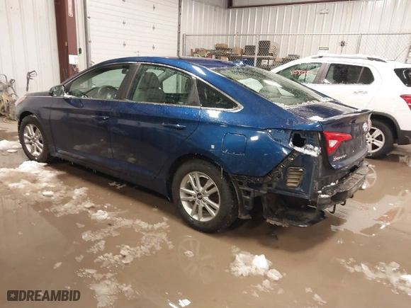 2017 Hyundai Sonata SE with VIN 5NPE24AF7HH528398, listed as a IAAI auction lot 41591124 with 104,587 mi miles. Bid and sale history available at carsss.com. Image 3.
