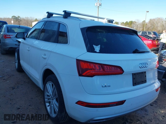 2020 Audi Q5 Premium Plus with VIN WA1BNAFY0L2014027, listed as a IAAI auction lot 41199263 with 30,430 mi miles. Bid and sale history available at carsss.com. Image 3.
